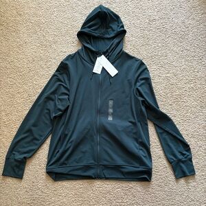 Uniqlo Dark green Full-Zip Hooded Jacket airism